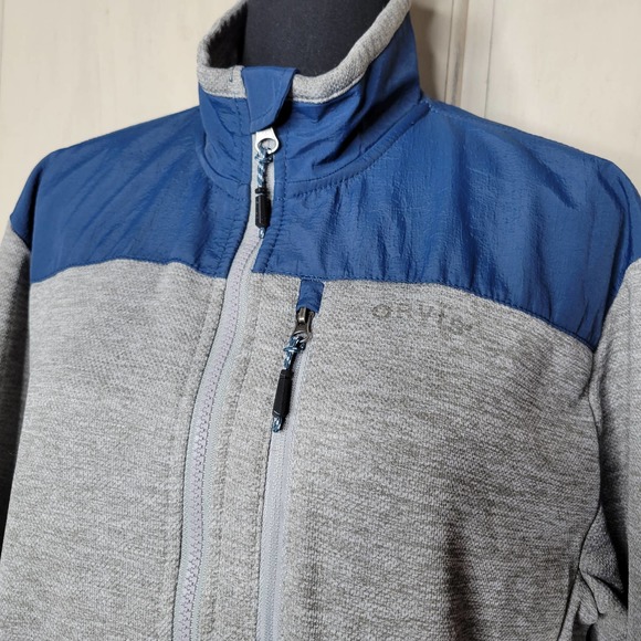 ORVIS Mens Bonded Mesh Full Zip Fleece Windbreaker Jacket✨️L - Picture 12 of 13